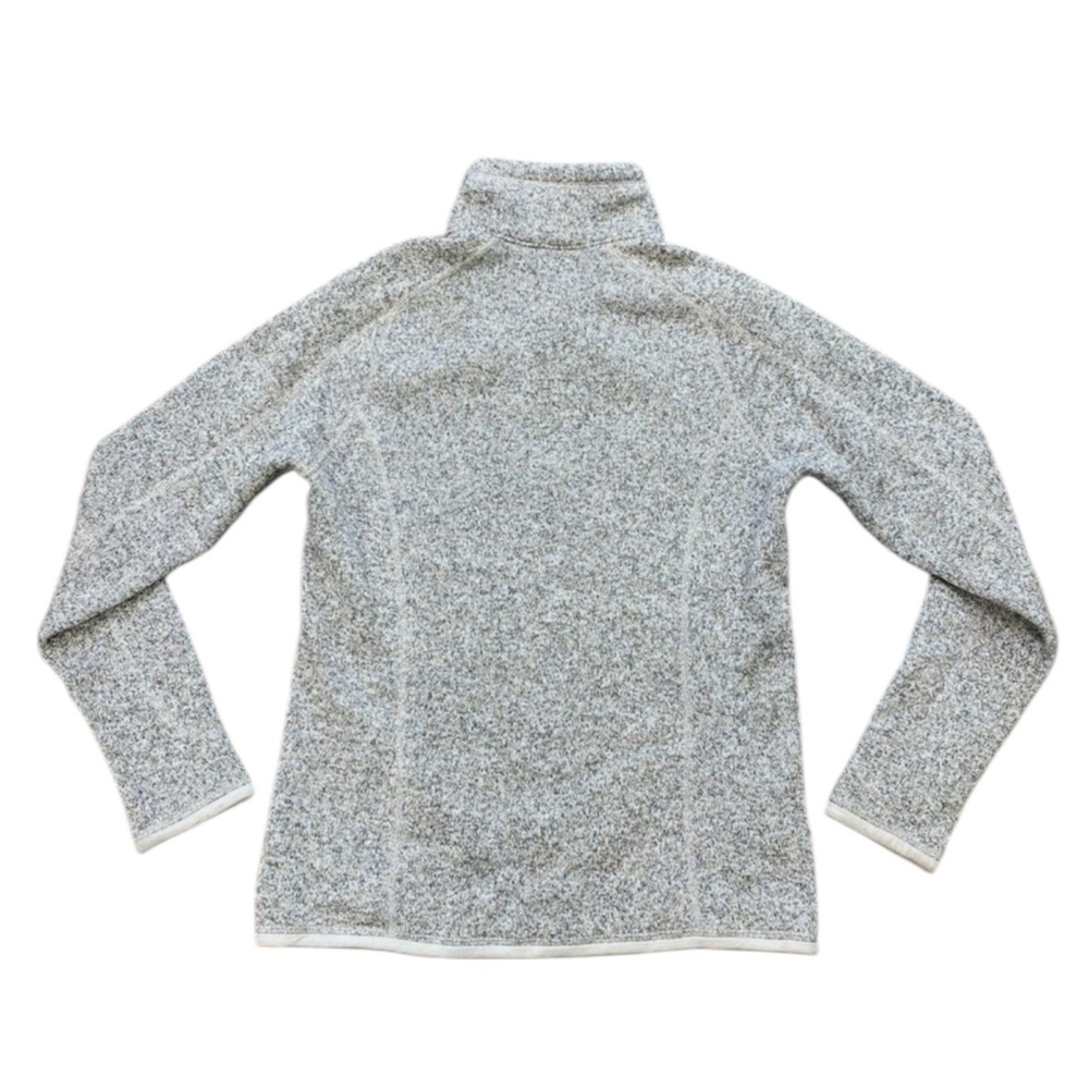 PATAGONIA Better Sweater 1/4 Zip Pullover in Heathered Oatmeal/Gray Size S - Picture 4 of 7
